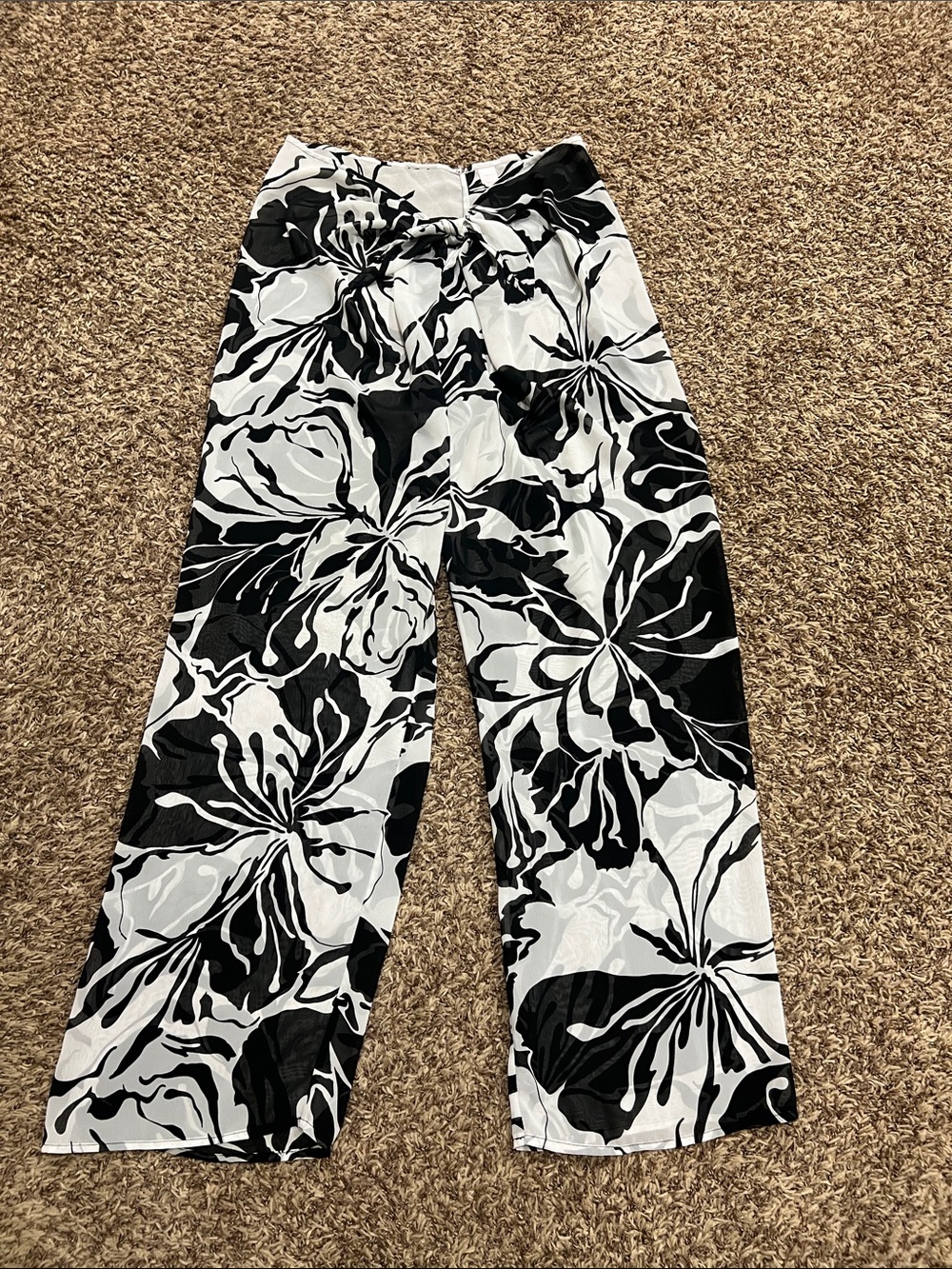 Sheer beach coverup pants sz Large